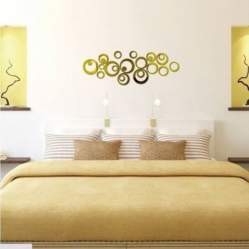 24 Aros Decorativos De Pvc Tipo Espejo