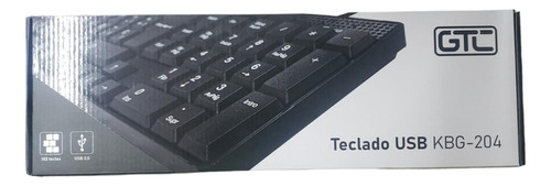 Teclado Usb Gtc Para Pc Y Notebook De Oficina Kbg-204