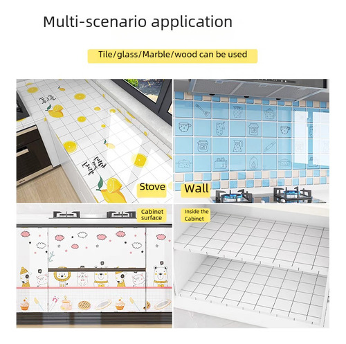 Papel Para Empapelar Autoadhesivo Resistente Al Aceite 23