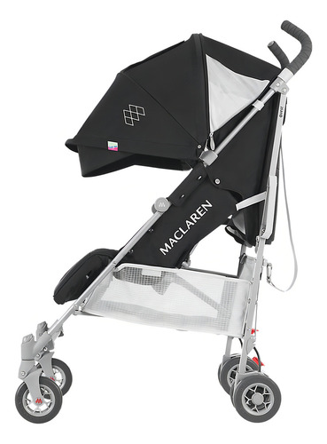 Cochecito de paseo Maclaren Single Seat Quest black con chasis color silver