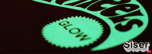 Imagen 3 de 4 de Vinil Textil Termotransferible Siser Glow In The Dark
