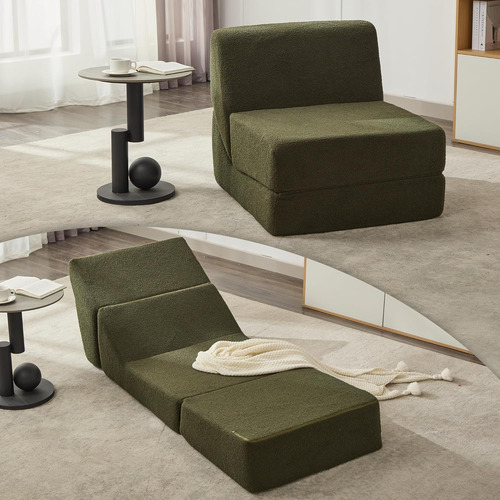 Sofá Cama Plegable 3 En 1 Con Espuma Viscoelástica