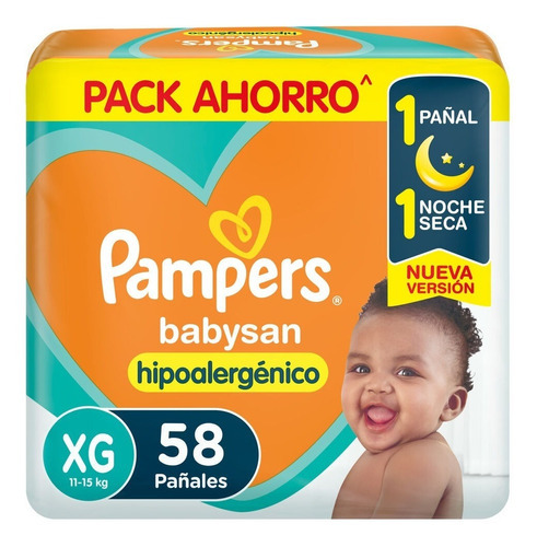 Pampers Babysan Pack Ahorro M / G / Xg / Xxg X 1unid Género Sin género
