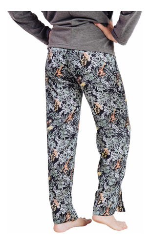 Pantalon Pijama Joelle Saten Estampado Elegante Jelue