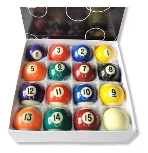 02 Jogos De Bolas Numeradas 50mm/ Bilhar/ Sinuca/ Snooker