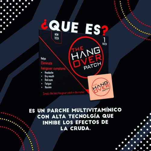 Imagen 3 de 5 de The Hangover Patch Parche Anti Resaca Cruda Anticruda 5x