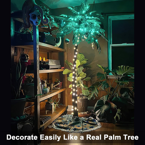 Palmera Iluminada 1.5 Metros Multicolor Led Luz Decorativa