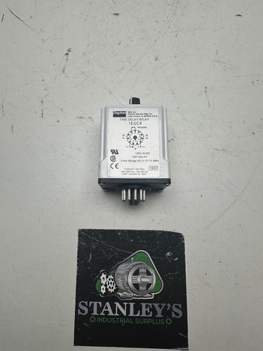 Dayton 1egc4 Time Delay Relay 0.15-15 Min New Cct