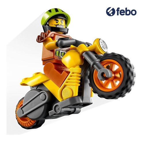 Juego Lego City Moto Acrobática Demolición 12pcs Febo