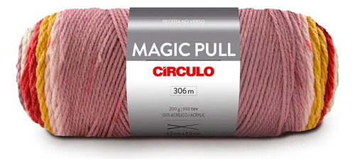 Lã Magic Pull Circulo - 1 Unidade Cor 9928 Amor De Ouro