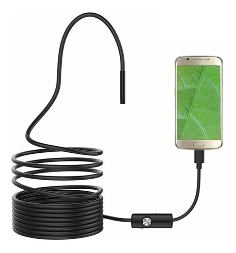 Camara Endoscopio Entrada C 5.5mm Otg 3.5m Android Boroscopi
