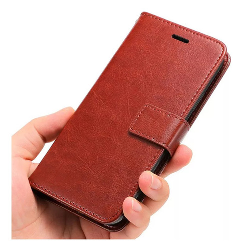 Funda De Piel Para Zte Axon 40 Se Advanced Flipper Wallet