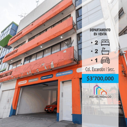 Departamento En Venta Escandón I Sección.