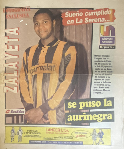 Deportes, Zalayeta Se Puso La De Peñarol 1997 B3 Ej3 (Usado)