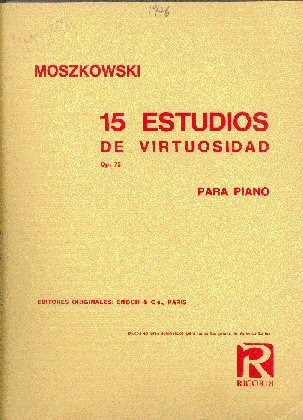 15 Estudios De Virtuosidad Para Piano - Moszkowski - 1971