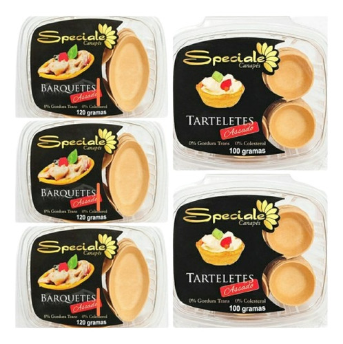  Kit. Barquete E Tartelete - Canapés  Aprox. 195 Und.