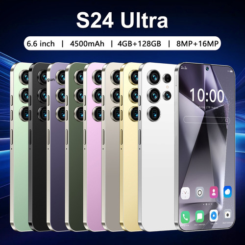 Sj Teléfonos Inteligentes Android Baratos 4g S25 Ultra 6.6 Pulgadas Ram4gb Y Rom128gb Verde Oscuro