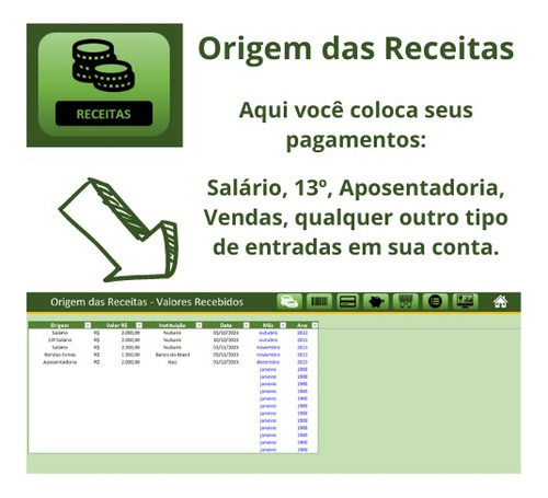 Planilha De Controle Financeiro De Contas A Pagar E Receber