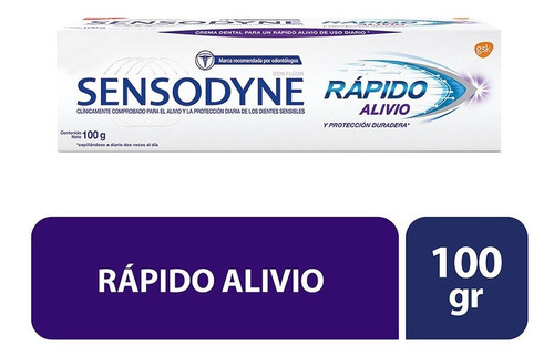 Pasta Dental Sensodyne Rápido Alivio / 100 Gr.