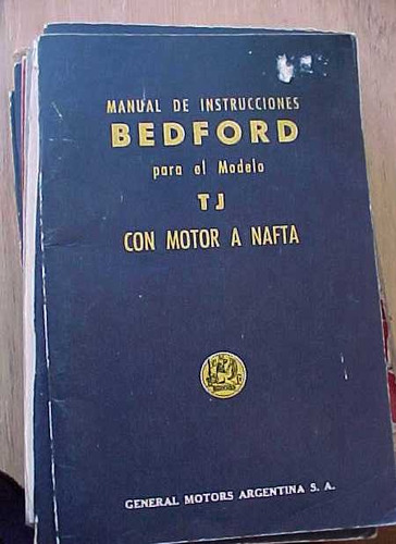 Bedford Tj Nafta (300) Manual De Instrucciones Original