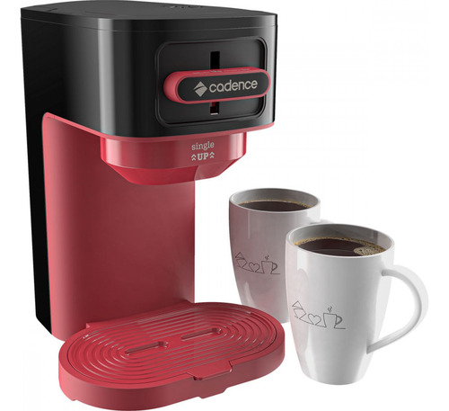 Cafeteira Single Up 300ml 220v Preto Com Vermelho Cadence