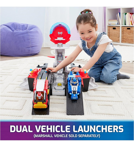 Paw Patrol La Super Película Aircraft Carrier Hq Chase