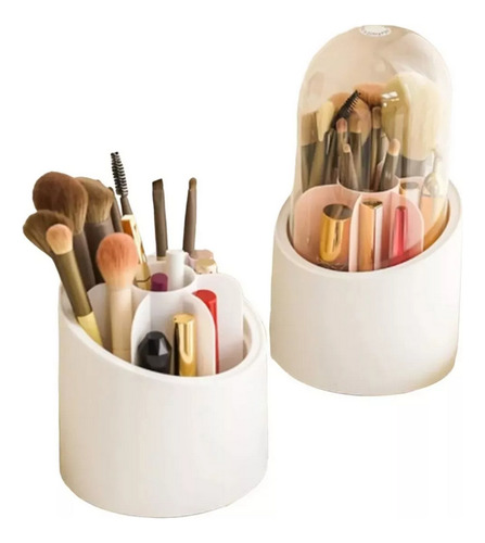 1 Organizador Giratorio 360o C/domo Acrilico Multifuncional Multicolor