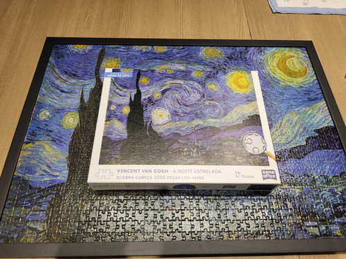 Quebra-cabeça Montado - A Noite Estrelada - Van Gogh