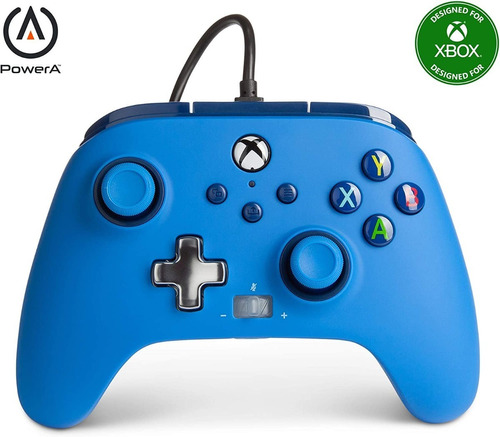Control joystick ACCO Brands PowerA Enhanced Wired Controller for Xbox Series X|S Advantage Lumectra blue