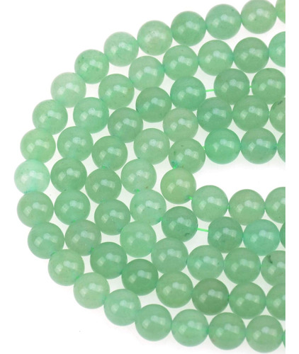 Lpbeads 100 Cuentas De Aventurina Verde Natural De 0.315 In,