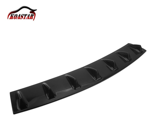 Difusor Trasero Adhesivo Puntas Tiburon Negro Auto Karvas
