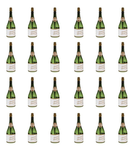 24 Unids Mini Botellas De Burbujas De Champagne Cumpleaños