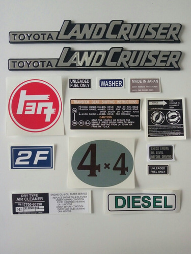 Toyota Fj 60 Calcomanias Y Emblemas 