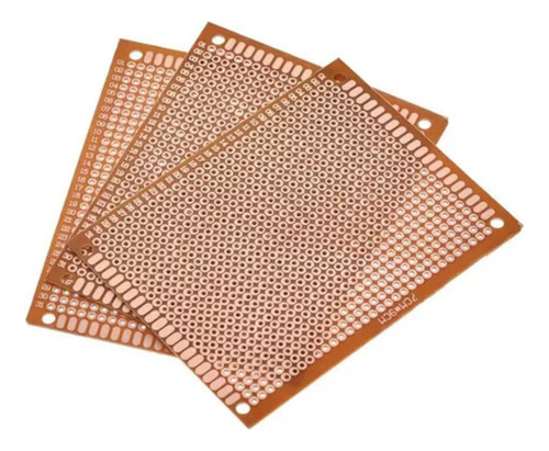 Set 5 Unid Placa Pcb Perforada 5x7cm Arduino Pic Electrónica