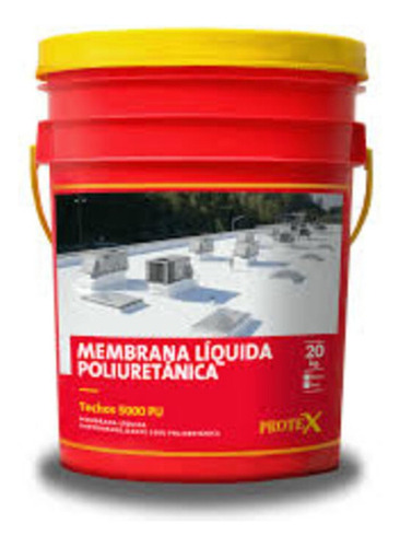 Protex Techos 5000 Pu Membrana Poliuretanica Rojo 20 Kg