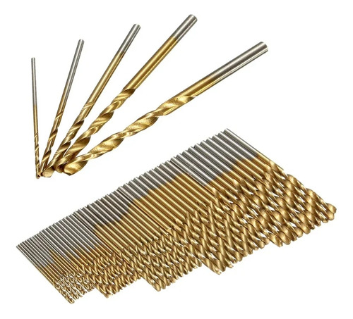 Juego De Brocas Helicoidales Hss De 50 Piezas De 1mm-3mm