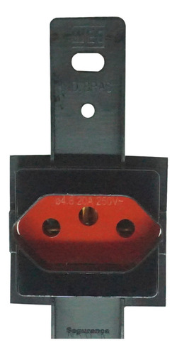 Tomada Retangular Embutir Vermelho Tecla 20a 250v 2p+t Weg