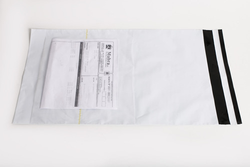 500 Bolsas Ecommerce Mabra 28x44+5 Con Porta Guía
