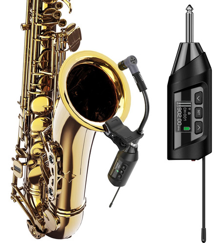 Sgpro Sistema De Micrófono De Saxofón Inalámbrico Micrófono