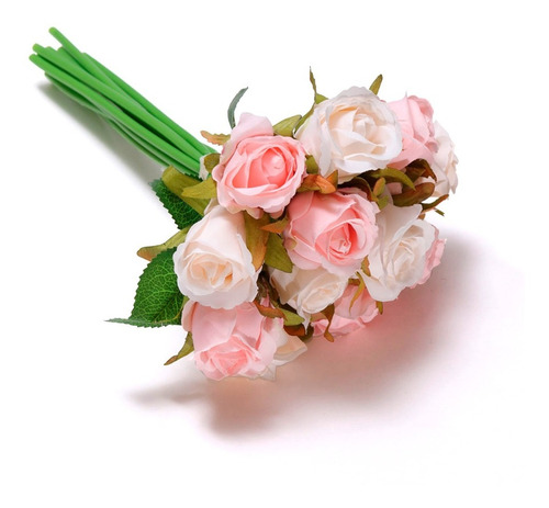 Imagen 5 de 9 de Ramo Artificial De Novia 12 Rosas - Modelo Thiara!
