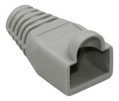 Bolsa 100 Botas Protectoras Conector Rj45 Cat5 Cat6 Gris