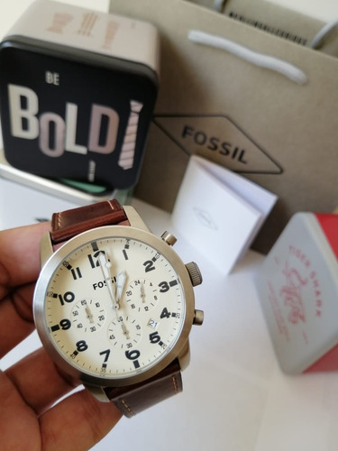 Reloj Fossil Fs5146 Cronógrafo Quartz Original