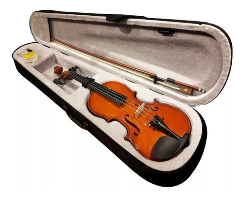 Combo Violin 4/4 De Estudio Corona Estuche Arco Resina 