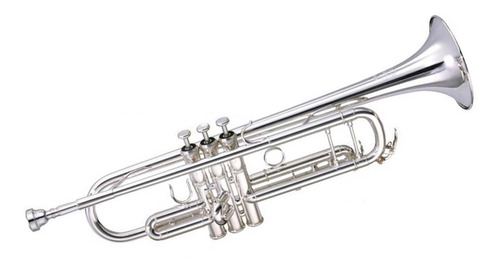 Trompeta Plateada Olso Milan Jbtr-300s Con Estuche
