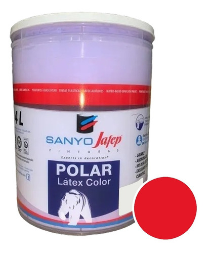 Latex Sanyo Int Ext Rojo Caribe X 1lt - Caporaso