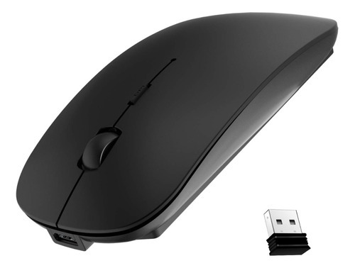 Ratón Bluetooth para MacBook, portátil, netbook, tableta, delgado, color negro