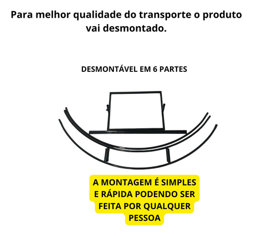 Arco Suporte Redondo P/ Painel 1,50 Enfeite