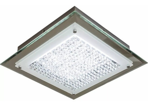 Plafom Montenegro Led 18w Aço Cromado Cristais G-light Voltagem 110v/220v (bivolt