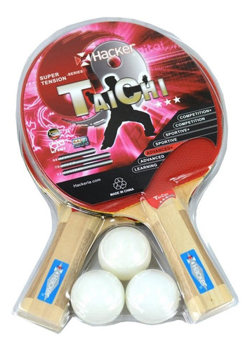 Kit Ping Pong Hacker 3* Taichi Blister (1) * Ver Detalle