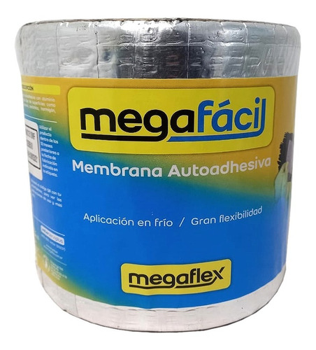 Membrana Asfáltica Adhesiva Megafácil Megaflex 15cm X 10mts